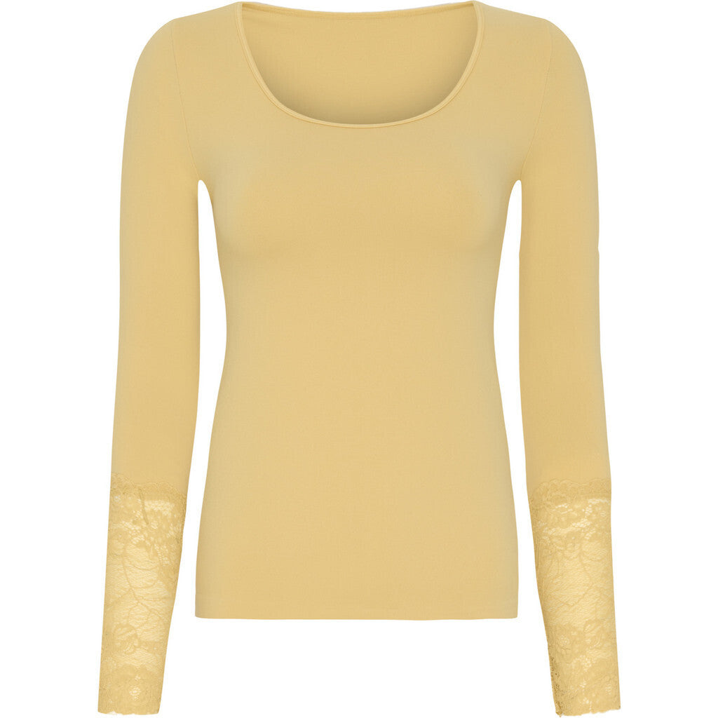 Microfiber T&S Mary Blouse lace LS Top LS Mango