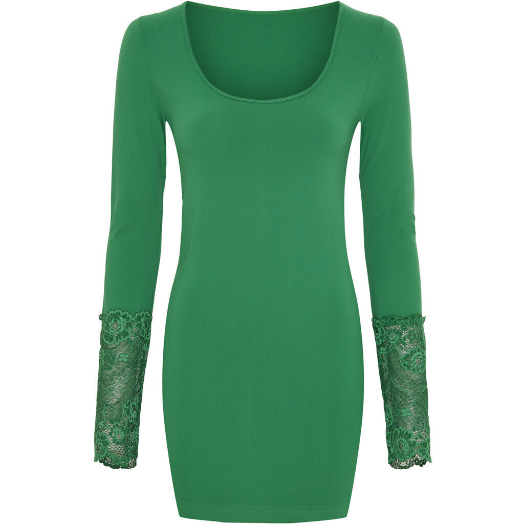 Microfiber T&S Mary Blouse lace LS Plus Top LS Felce