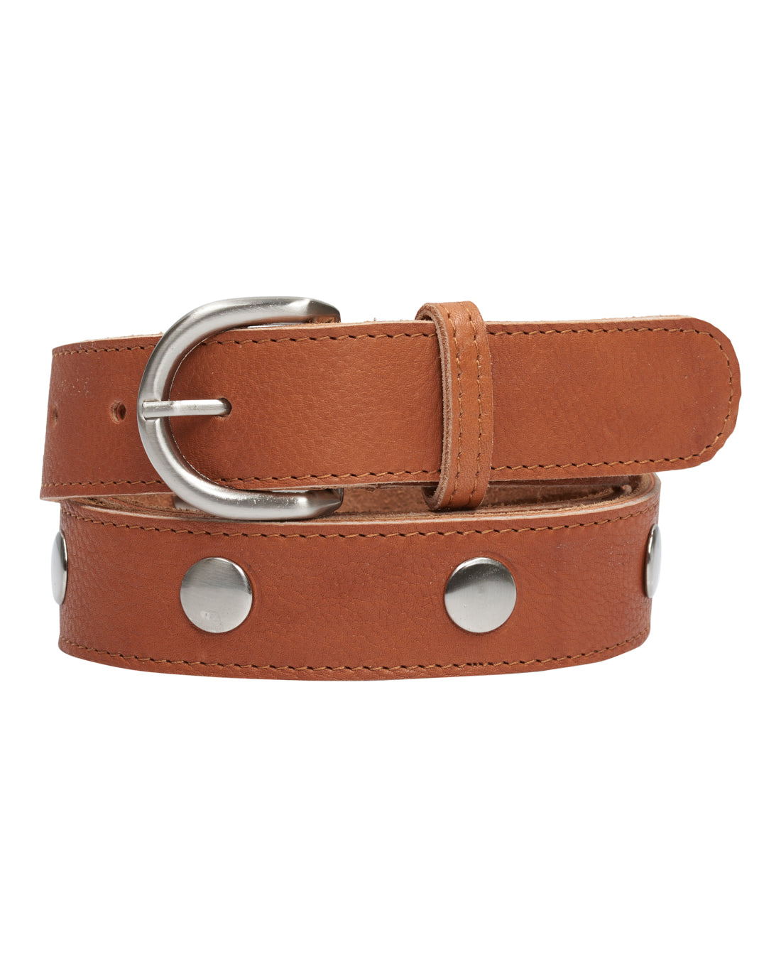 Access T&S Medina belt Belts Cognac-silver