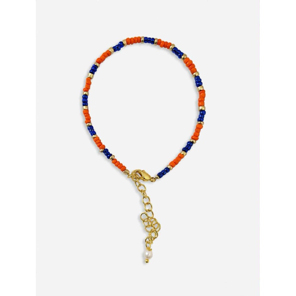Jewelry T&S Mette Bracelet Bracelet Orange/blue