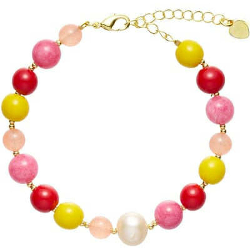 Jewelry T&S Milje Bracelet Bracelet Yellow-red-pink-apricot