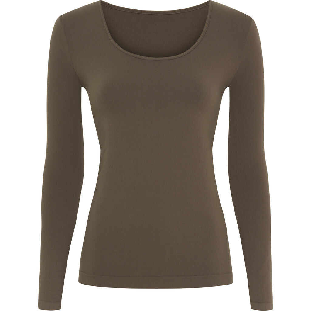 Microfiber T&S Mille T-shirt LS T-shirt LS Caffe