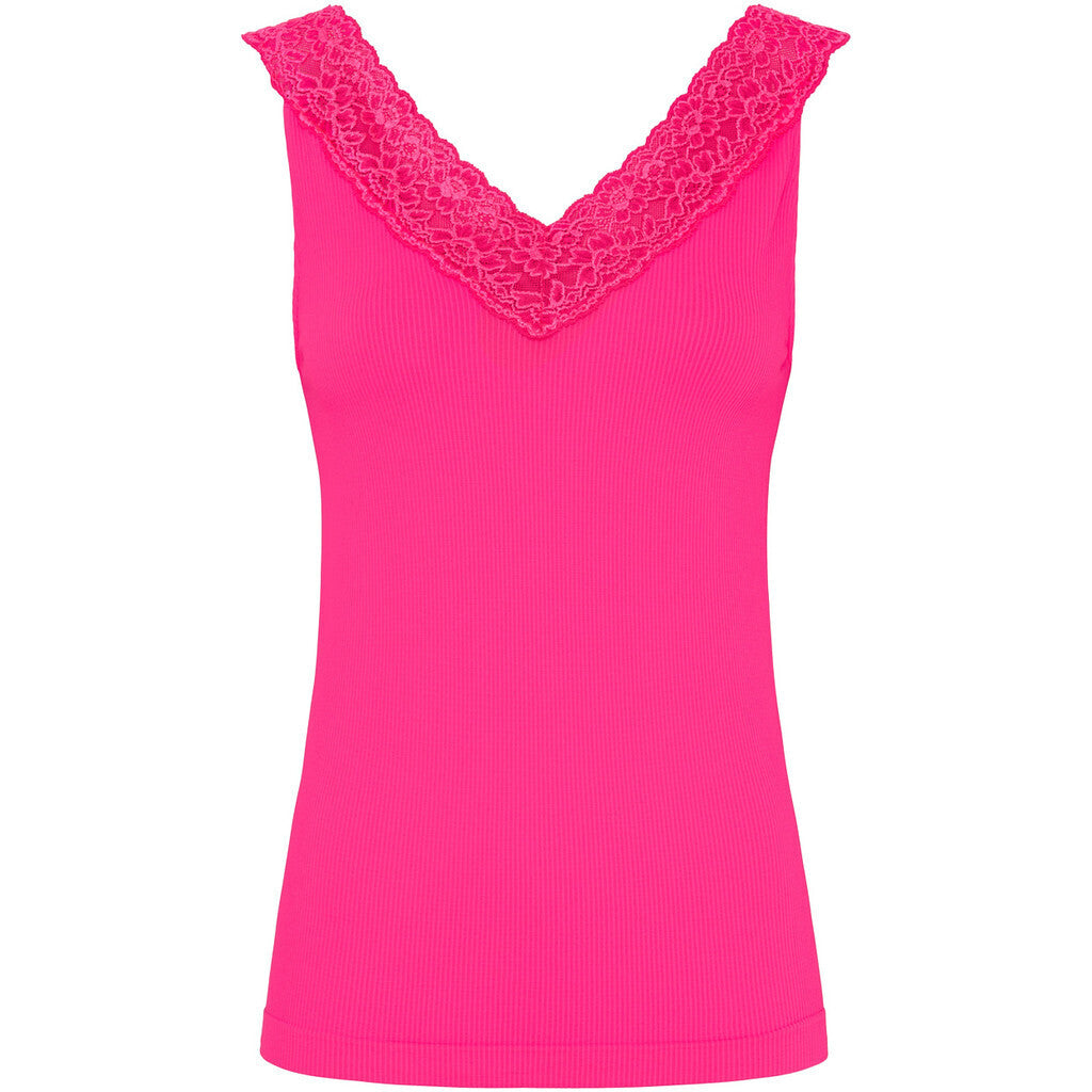 Microfiber T&S Miriam Rib Top Bubble fluo