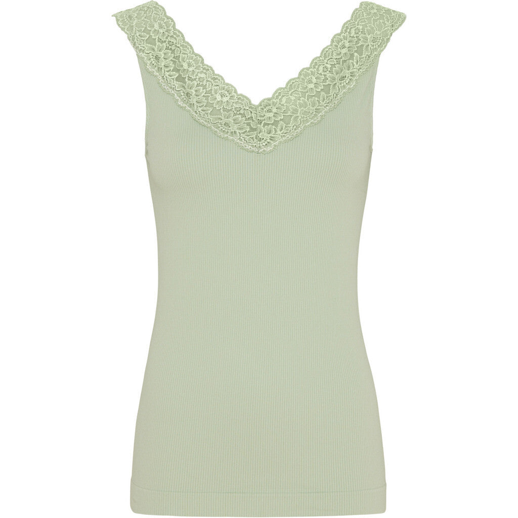 Microfiber T&S Miriam Rib Top Menta