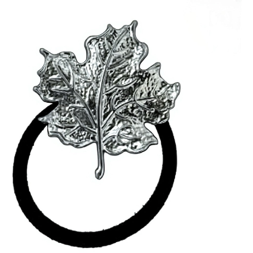 Jewelry T&S Multi elastic Horace 3 pcs. Scarf Ring Leaf-silver