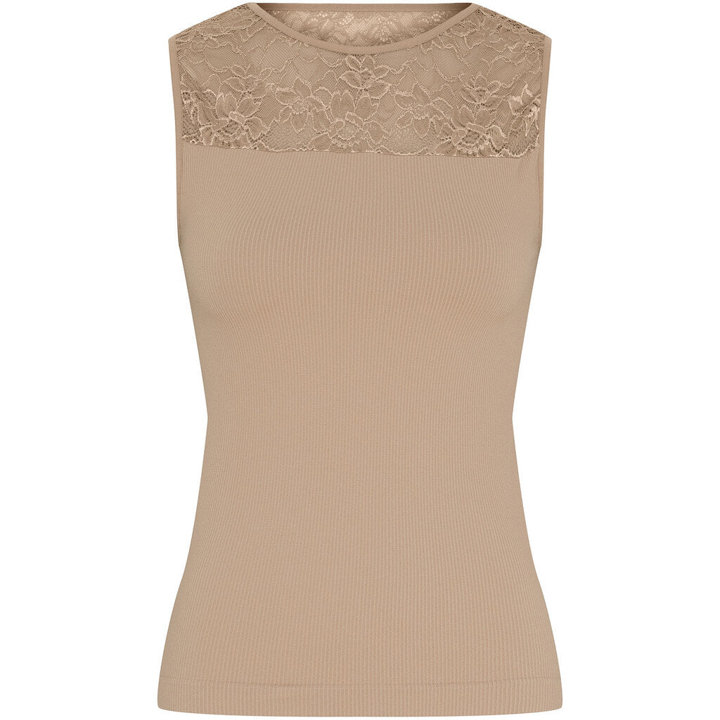 Microfiber T&S Nancy rib Top Top Nudo