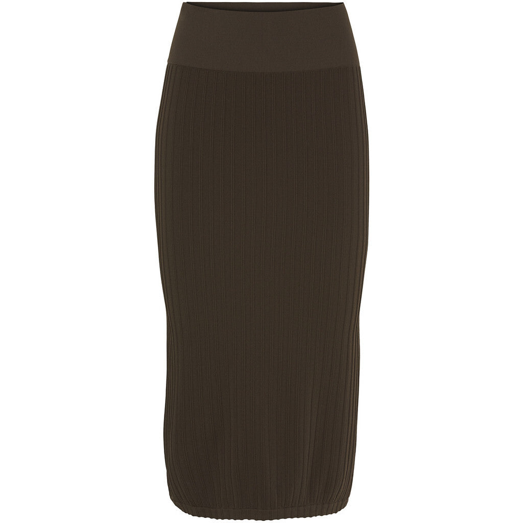 Microfiber T&S Pamela rib skirt Skirt Caffe