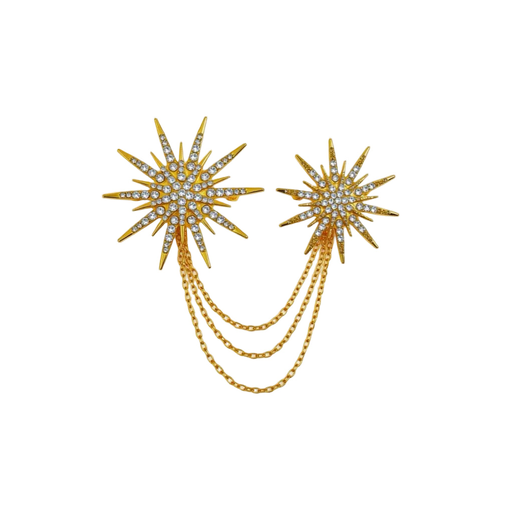Jewelry T&S Pin 2-star Pins Gold