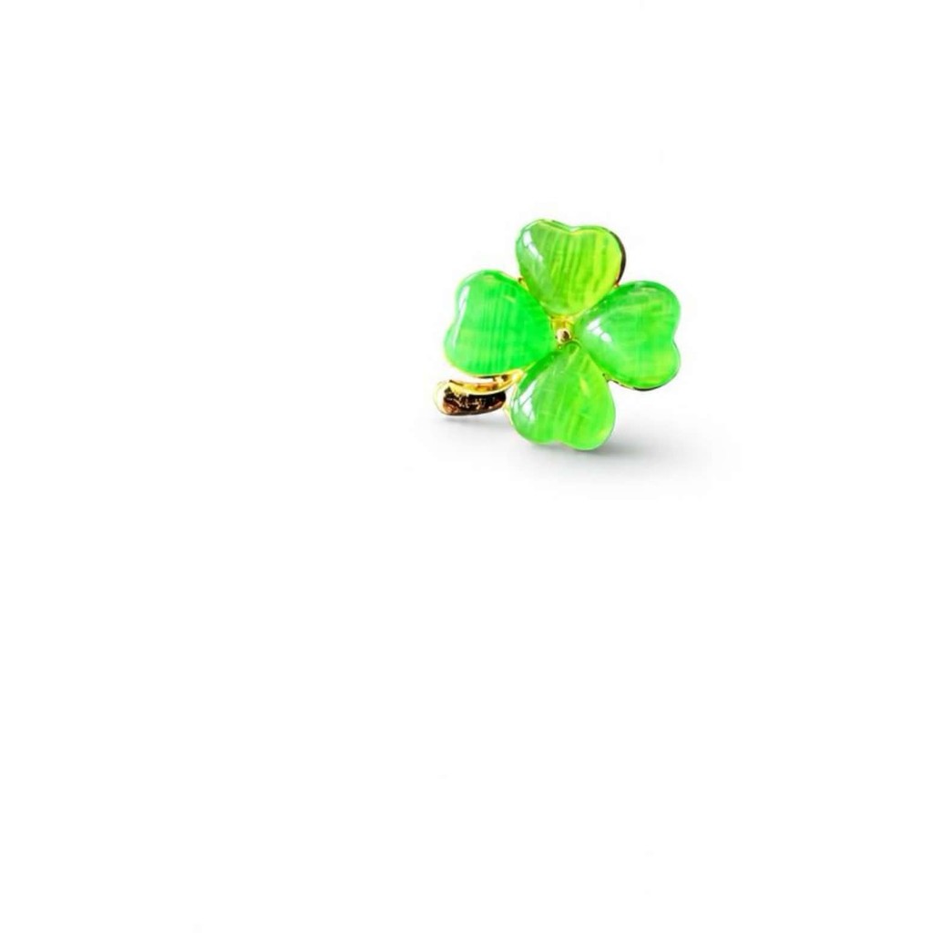 Jewelry T&S Pin 4-leaves color Pins Green