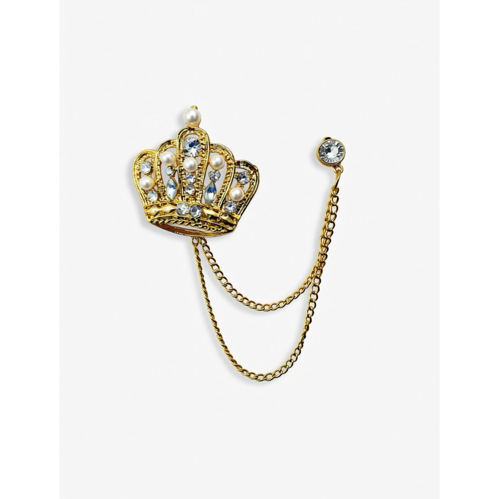 Jewelry T&S Pin Big Crown Pins Gold