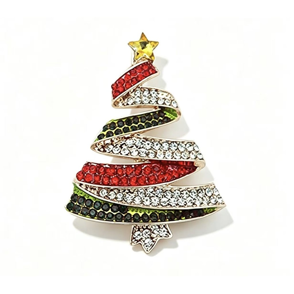 Jewelry T&S Pin Christmas Tree Pins Gold