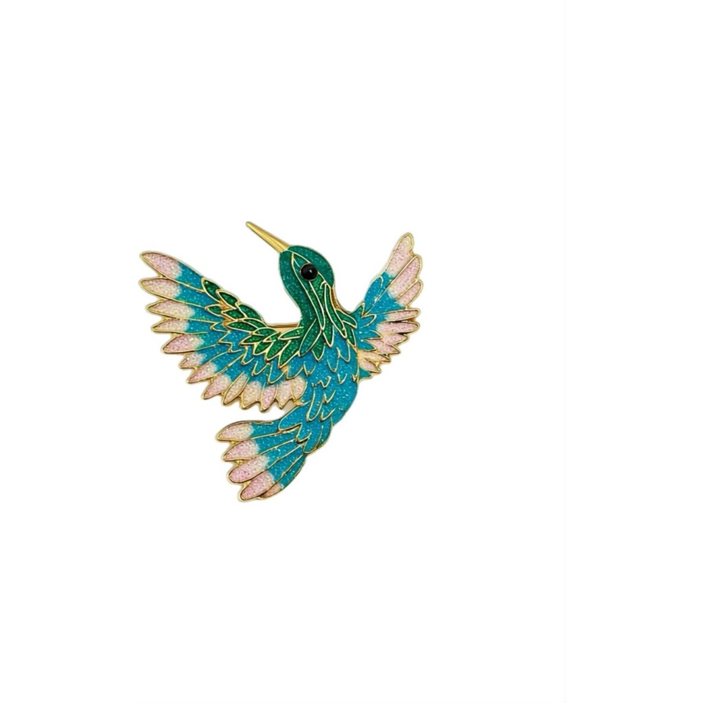 Jewelry T&S Pin Hummingbird Pins Turquoise