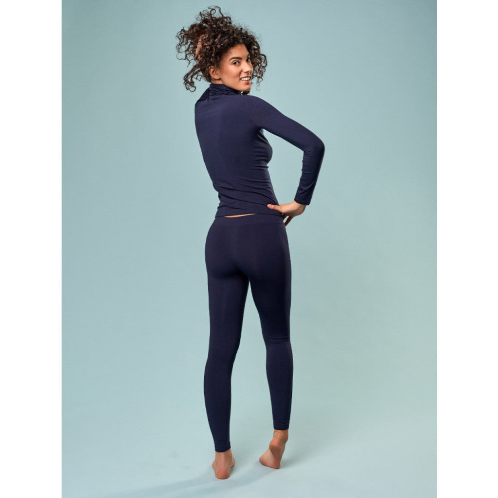 Microfiber T&S Rosa Legging Leggings Blu