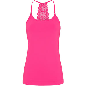 Microfiber T&S Rosie top Spaghetti Top Bubble fluo
