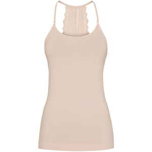 Microfiber T&S Rosie top Spaghetti Top Cipria