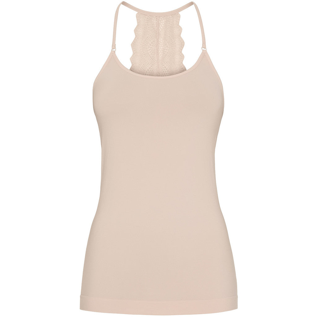 Microfiber T&S Rosie top Spaghetti Top Cipria
