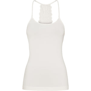 Microfiber T&S Rosie top Spaghetti Top Ivory