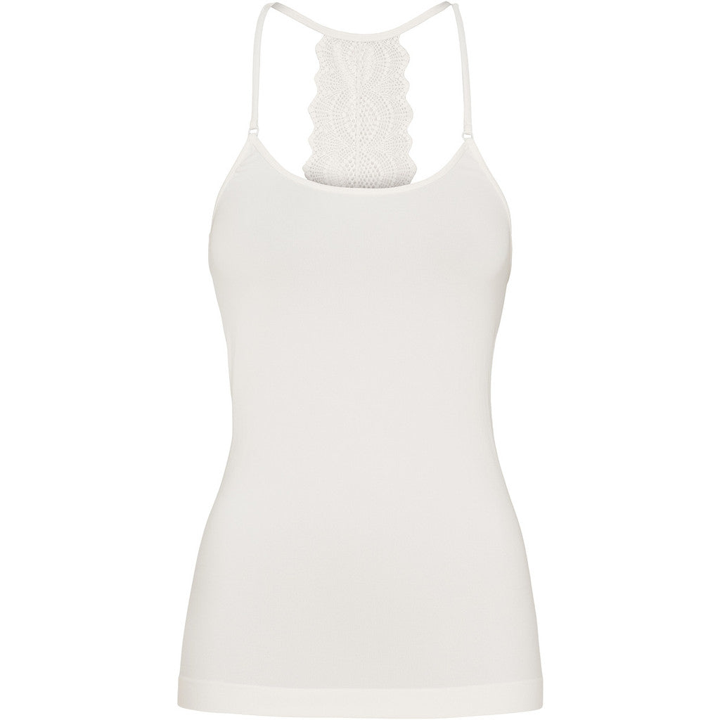 Microfiber T&S Rosie top Spaghetti Top Ivory