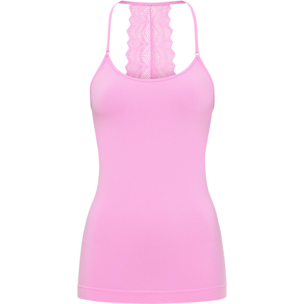 Microfiber T&S Rosie top Spaghetti Top Macaron
