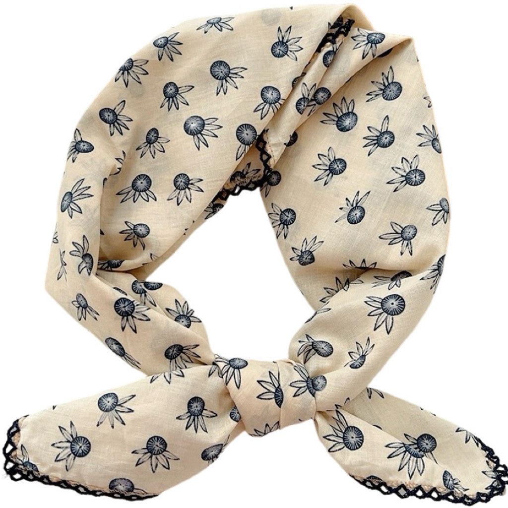 Scarf T&S Samira Cotton Scarf Scarf Beige-blue