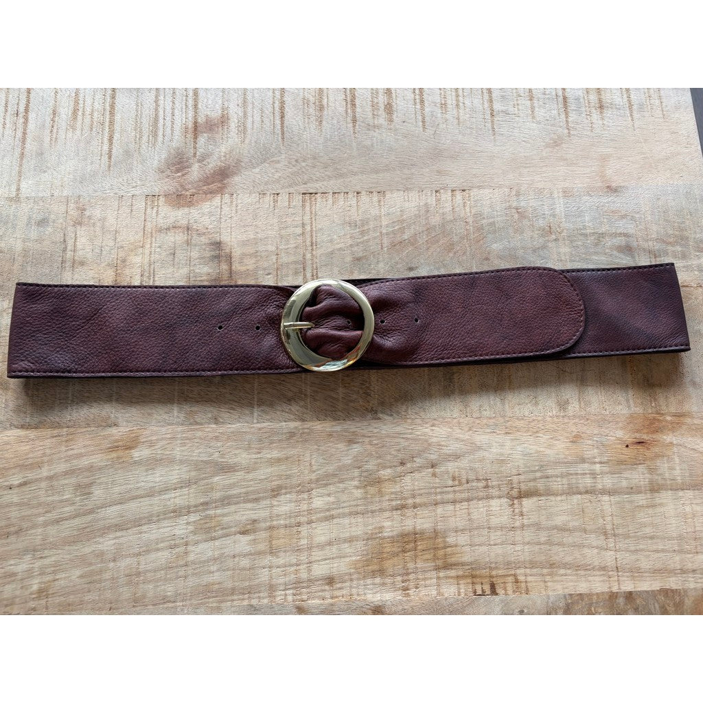 Access T&S Sharon Jeans Belt Belt Chokolate-13-gold