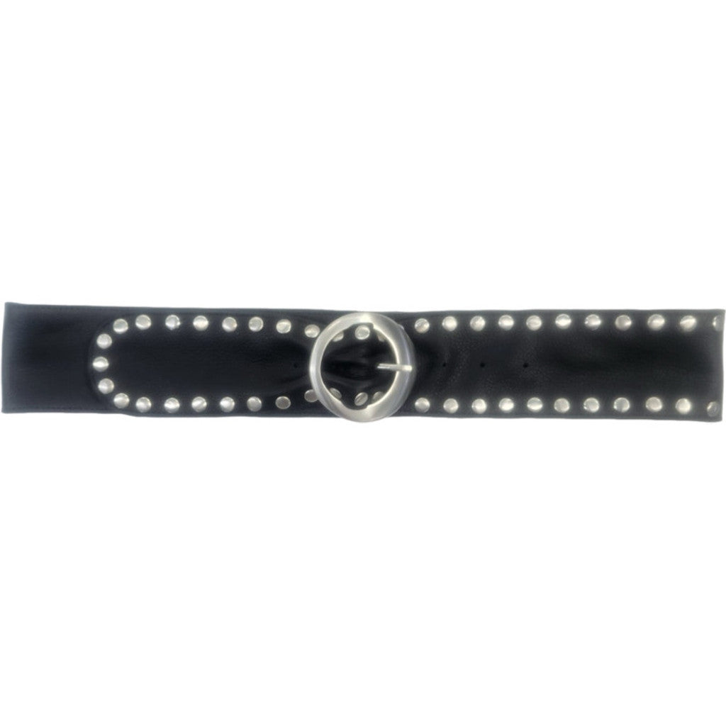 Access T&S Sharon Jeans Stud Belt Belt Black-silver
