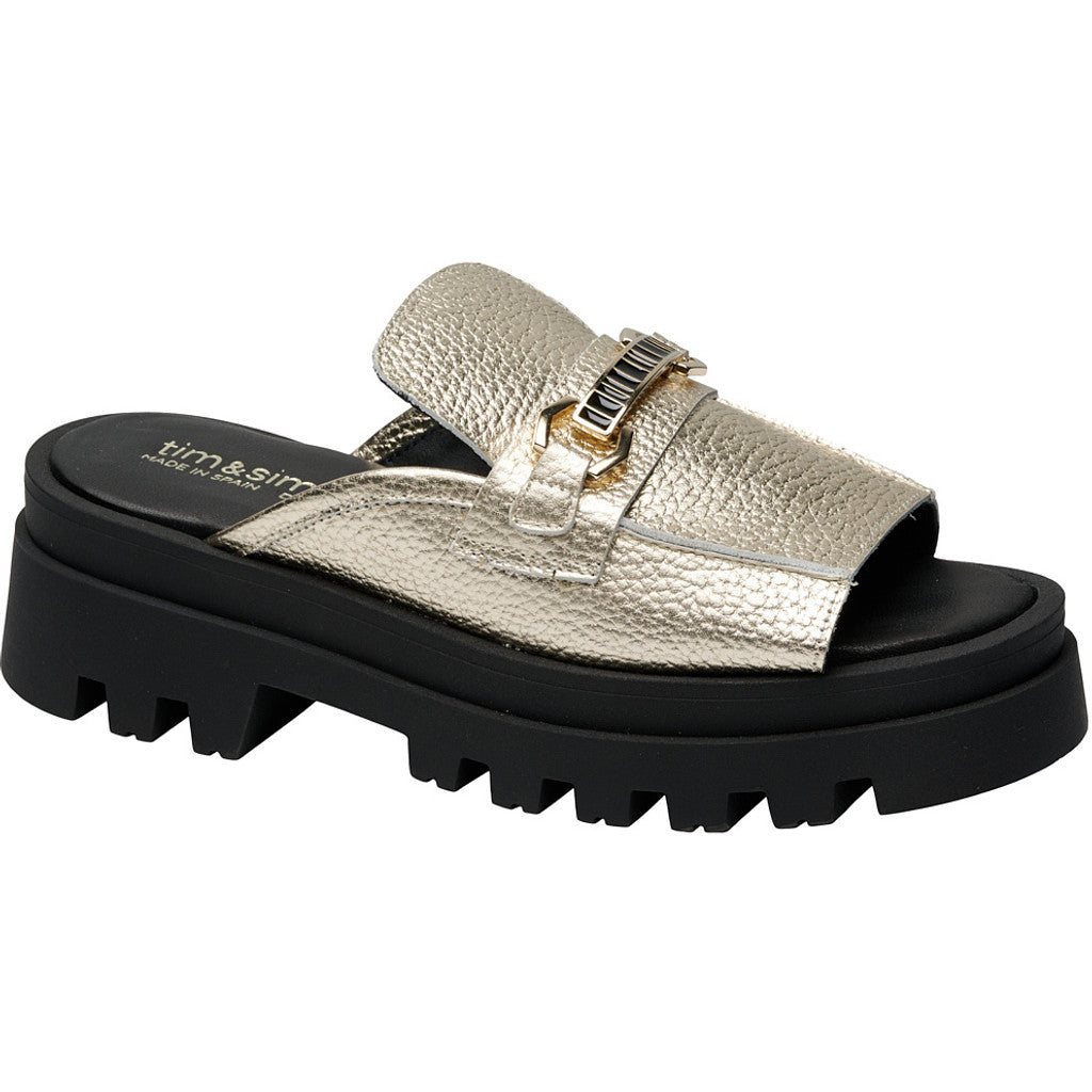 Footwear T&S Sherly slipper Platino Sandal Platino gold