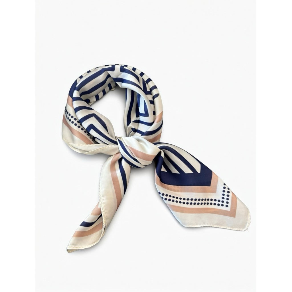 Scarf T&S Søs Scarf Scarf White-blue-dot stripe