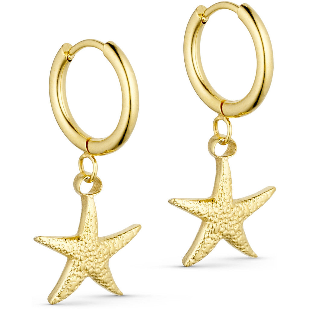 Jewelry T&S Star Fish Hoop Earring Earring Gold