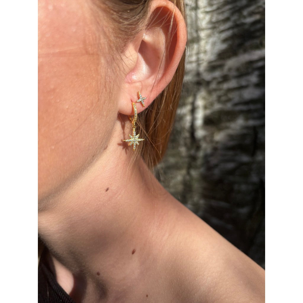 Jewelry T&S Star dust Earring Earring Gold