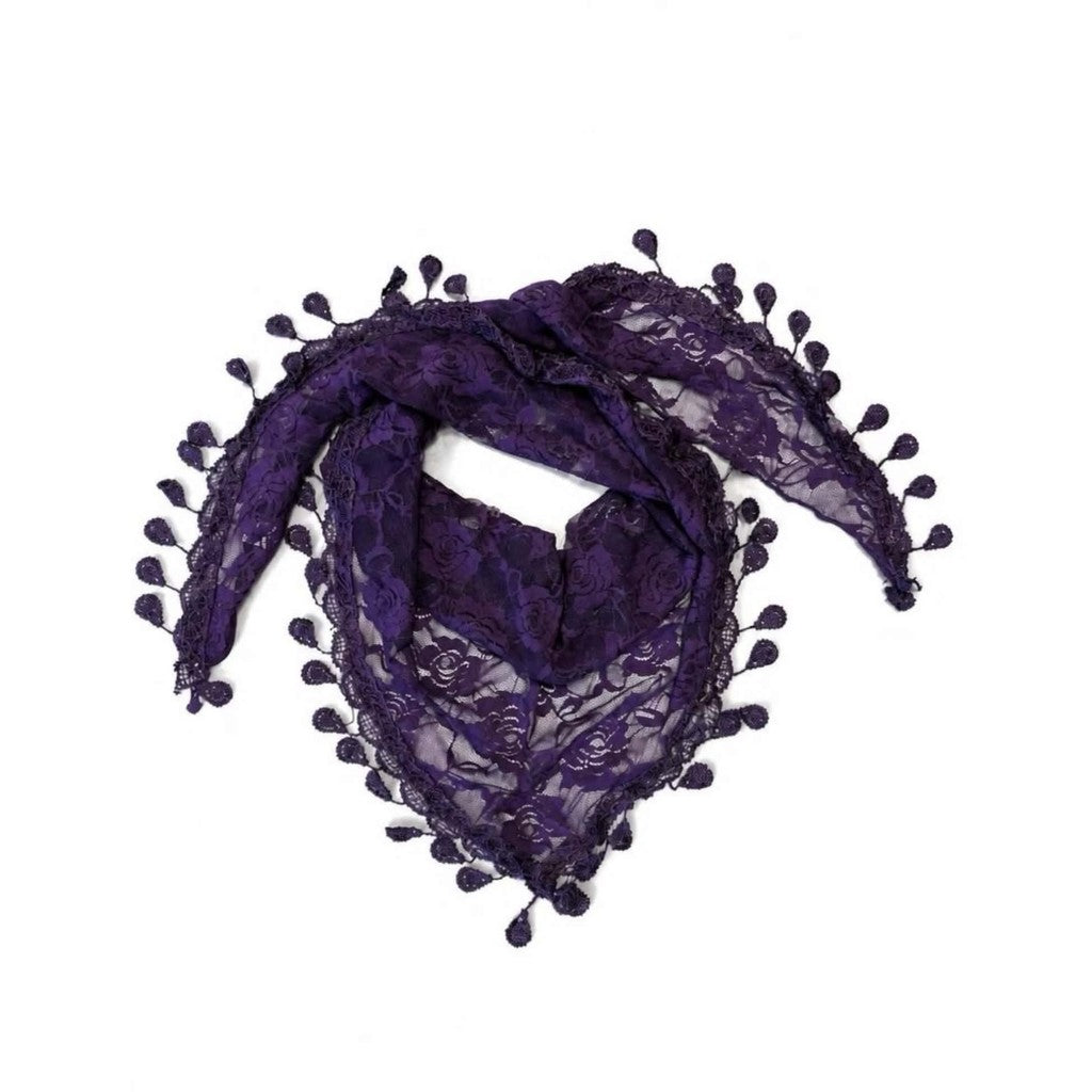 Scarf T&S Sybil Lace Scarf Scarf Purple