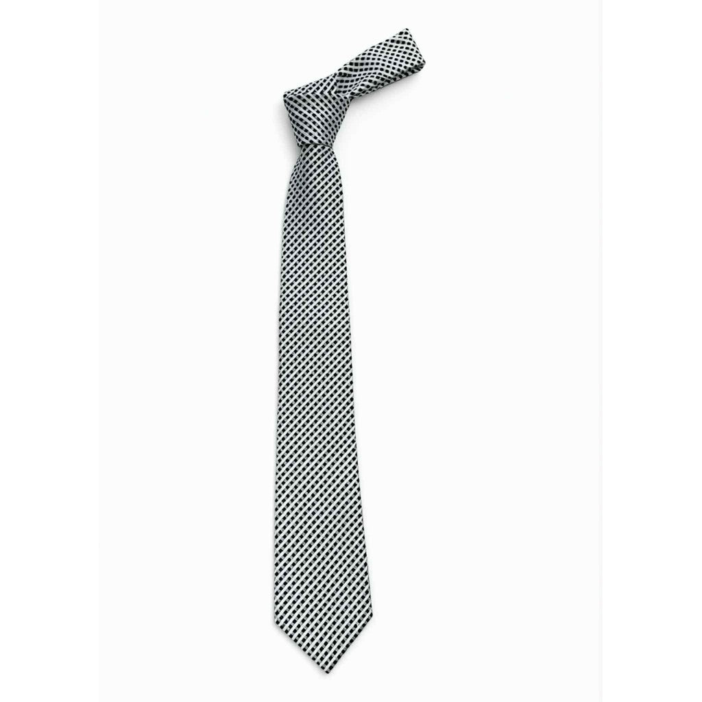 Jewelry T&S Tie Tie Black white square