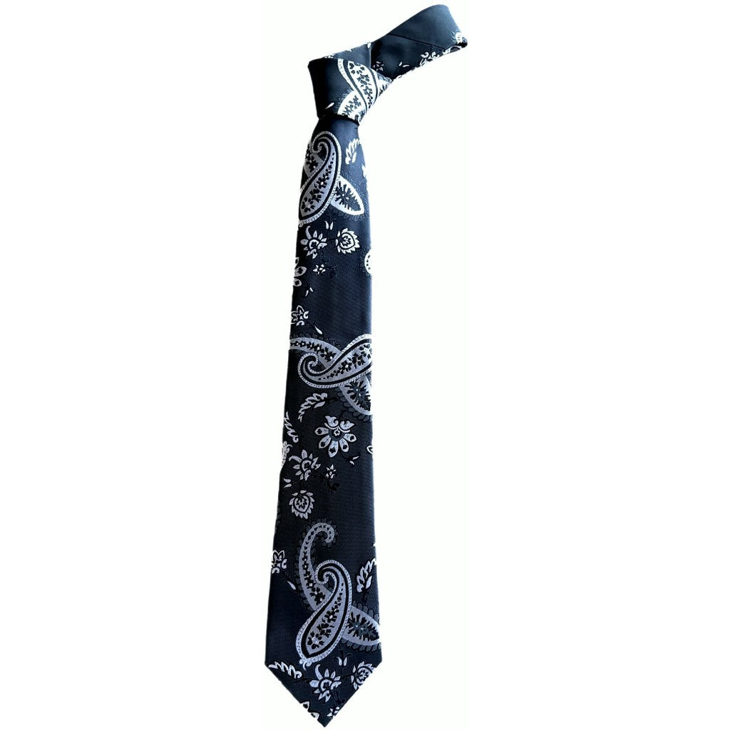 Jewelry T&S Tie Tie Paisley black/white