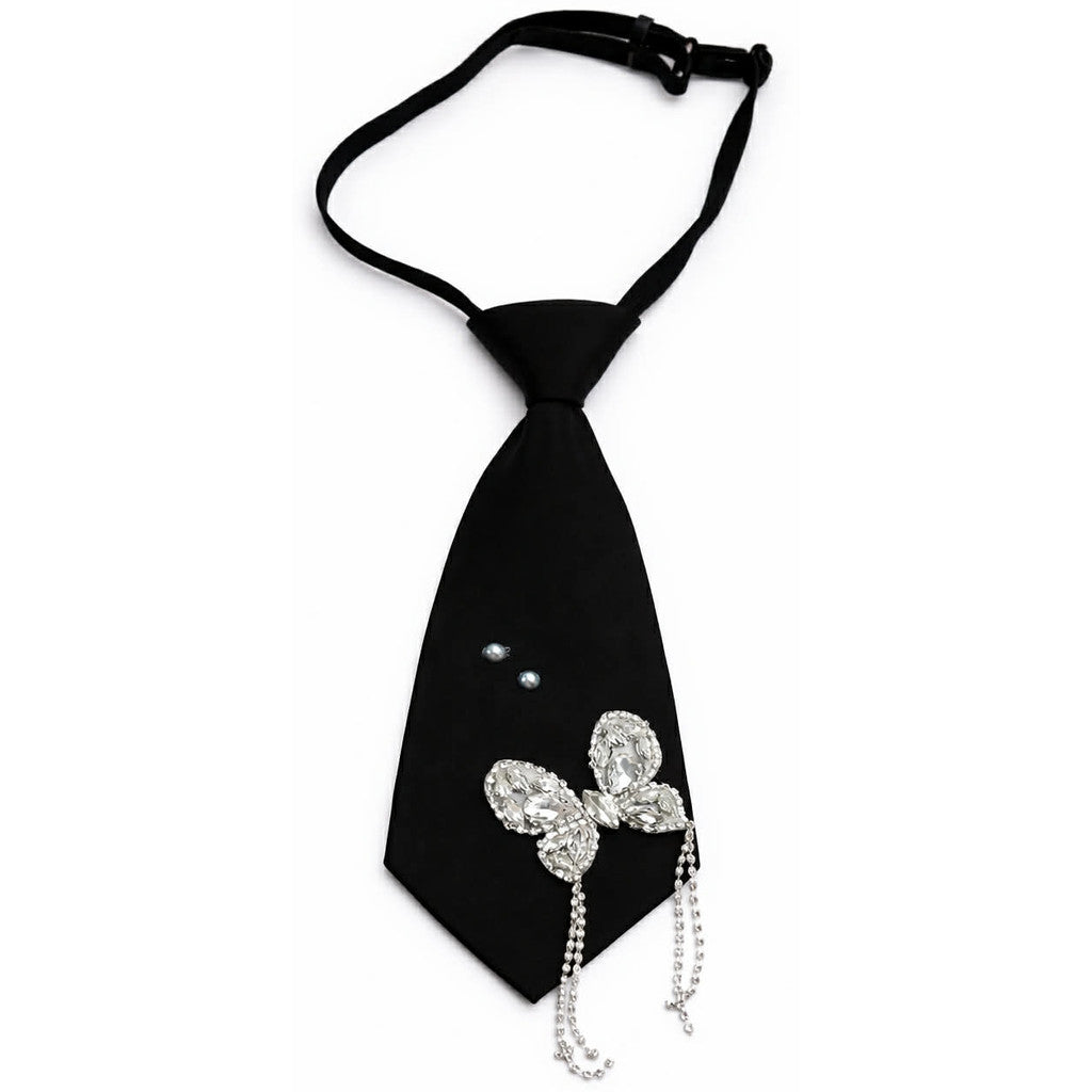 Jewelry T&S Tie Black Butterfly Tie Black