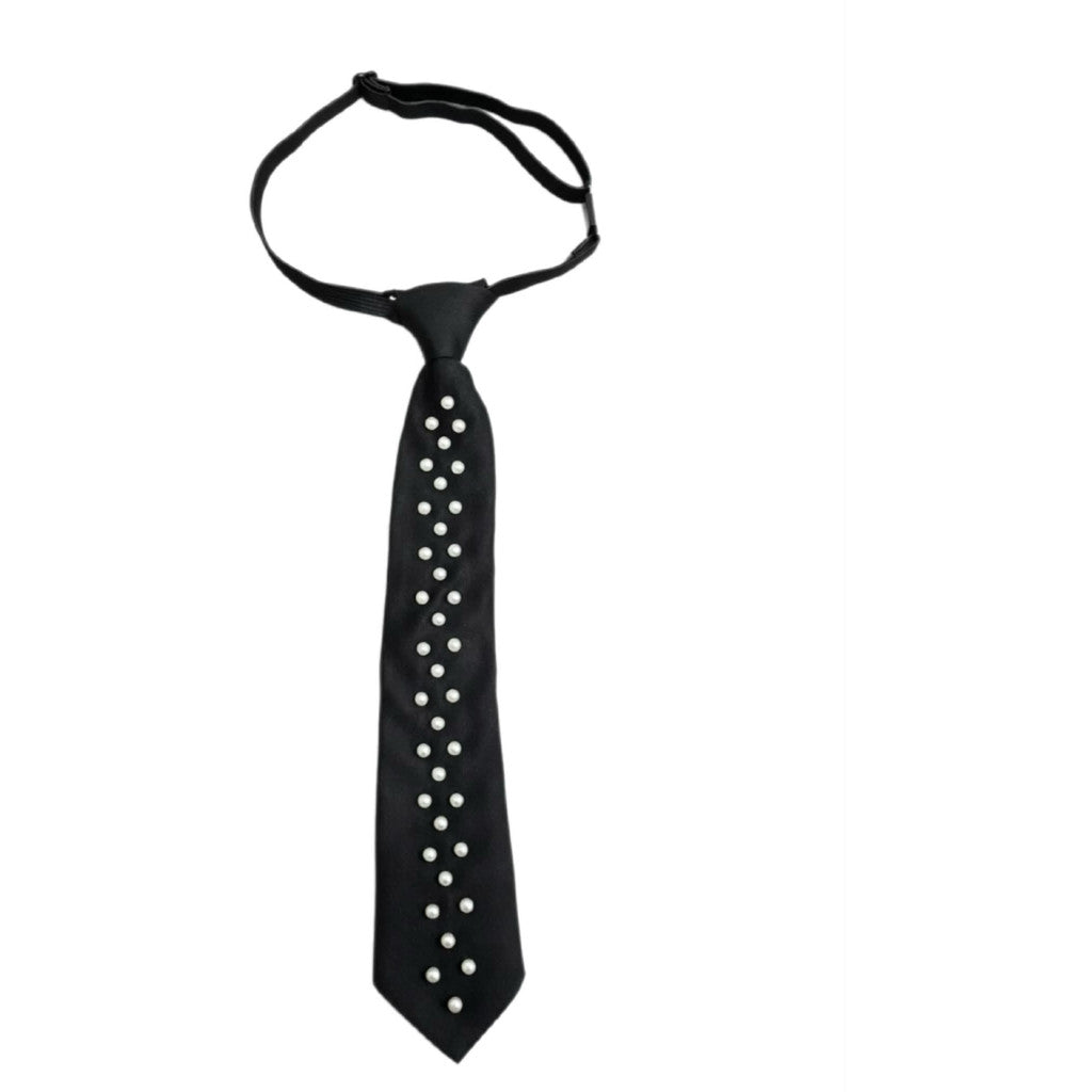 Jewelry T&S Tie Black w. decoration Tie Black 1