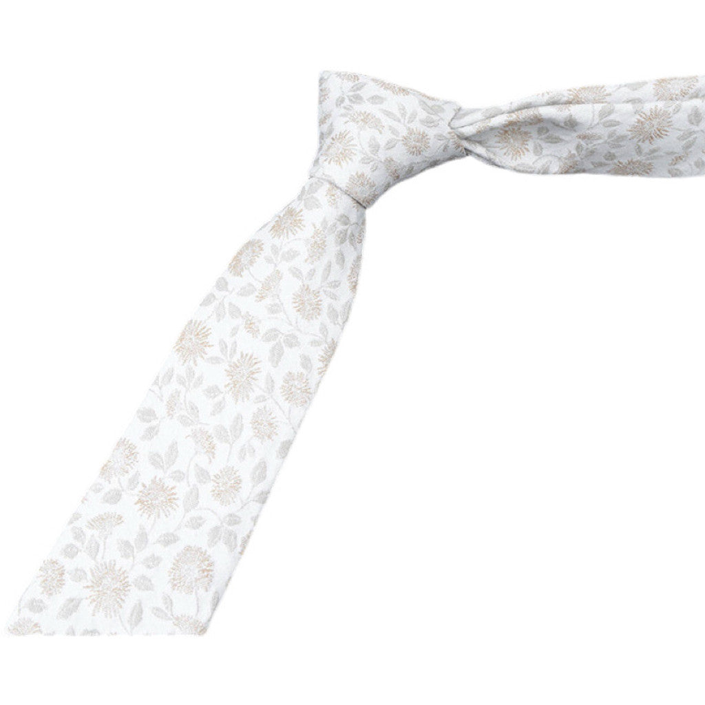 Jewelry T&S Tie Exclusive T&S Tie White Flower