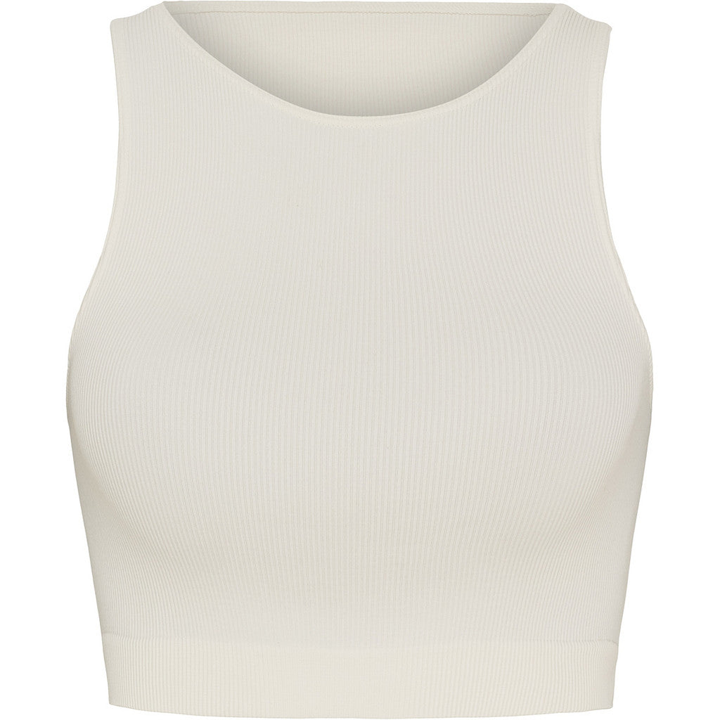 Microfiber T&S Tulle rib Bra Bra tops Ivory