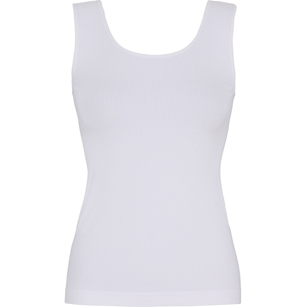 Microfiber T&S Tulle rib top Rib Top Bianco