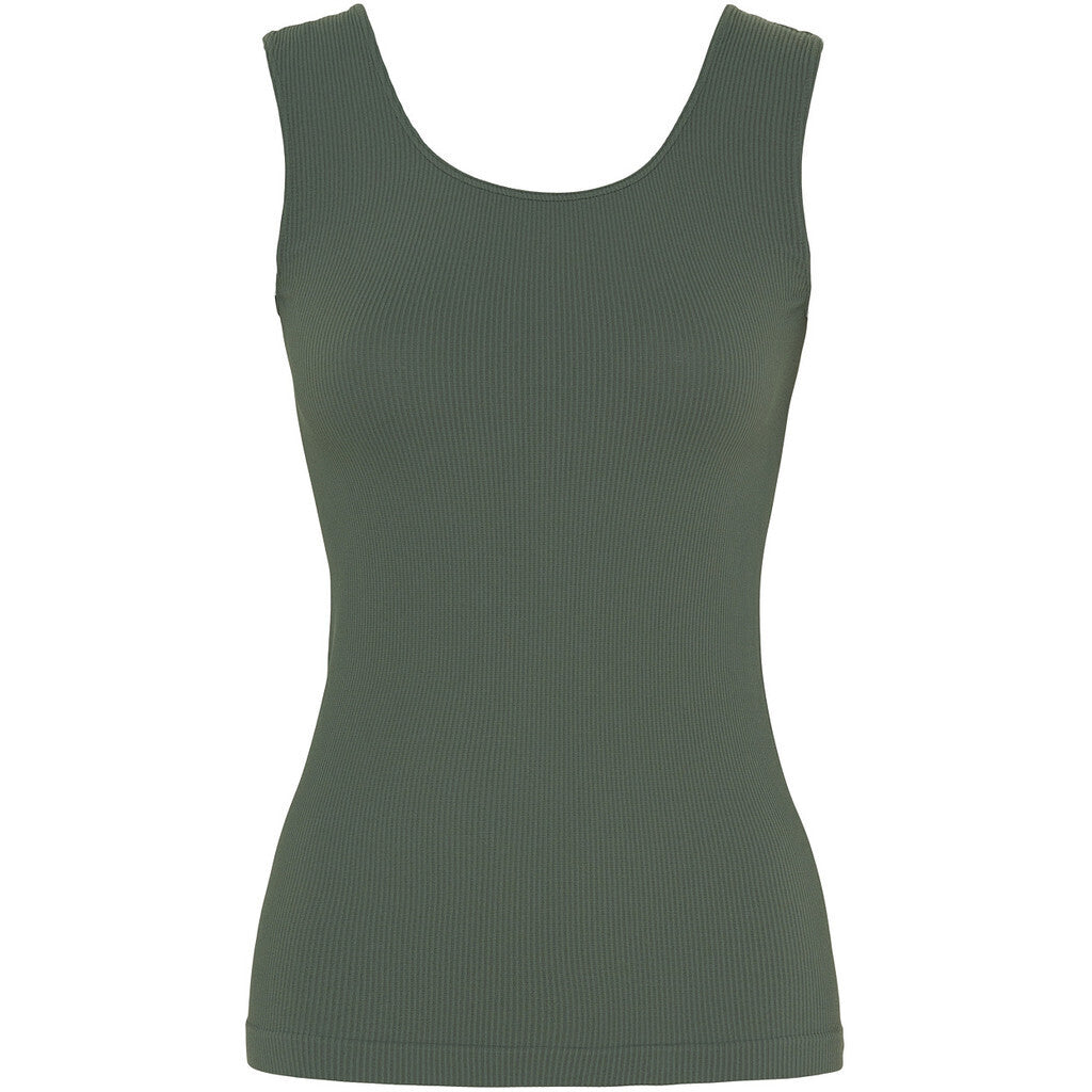 Microfiber T&S Tulle rib top Rib Top Oliva