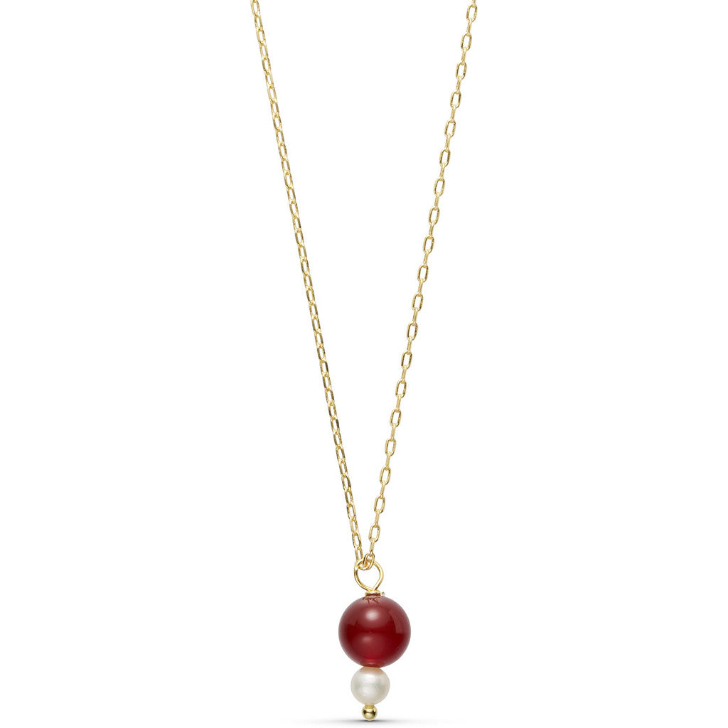 Jewelry T&S Usha Necklace Necklace Agate red
