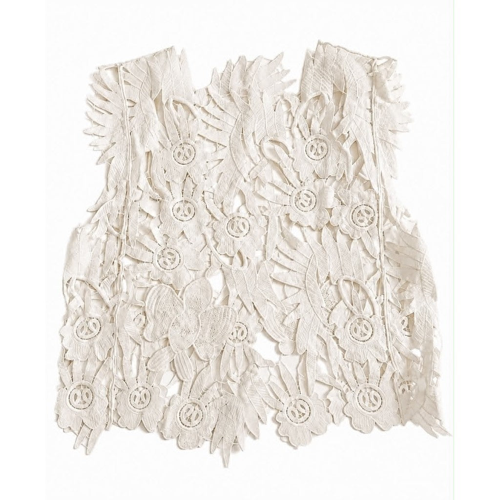 Clothing T&S Yrsa Lace Top Top Ivory