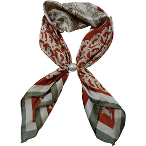 Scarf T&S Aliki Scarf w. magnetic pearl Scarf Multi 1