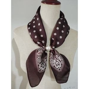 Scarf T&S Aliki Scarf w. magnetic pearl Scarf aw10