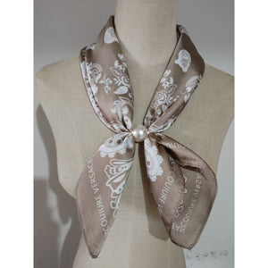Scarf T&S Aliki Scarf w. magnetic pearl Scarf aw11