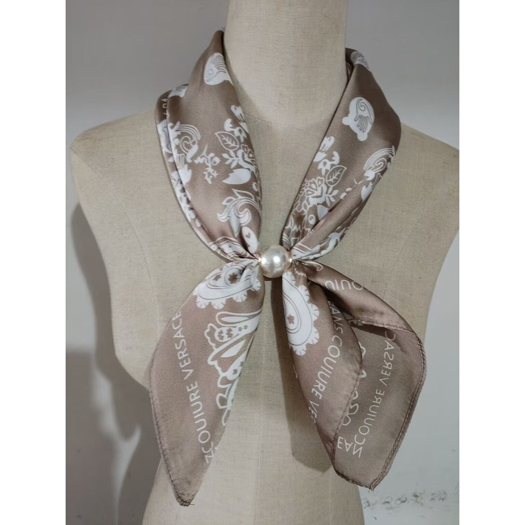 Scarf T&S Aliki Scarf w. magnetic pearl Scarf aw11