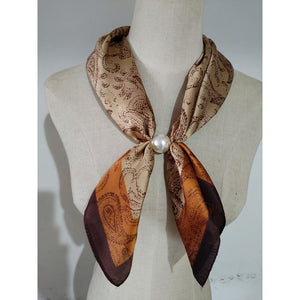 Scarf T&S Aliki Scarf w. magnetic pearl Scarf aw14
