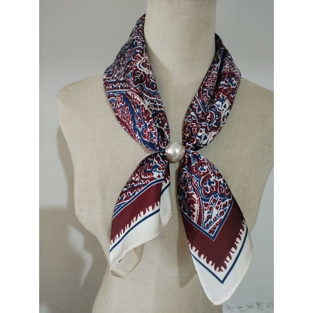 Scarf T&S Aliki Scarf w. magnetic pearl Scarf aw16