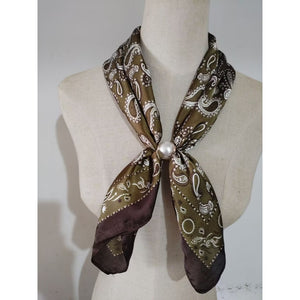 Scarf T&S Aliki Scarf w. magnetic pearl Scarf aw2