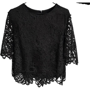 Clothing T&S Alvilda Lace Blouse Blouse Black