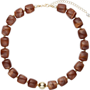 Jewelry T&S Alvira Necklace Necklace Caramel
